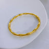 Chinoiserie Casual Bamboo Solid Color Titanium Steel Plating Bangle