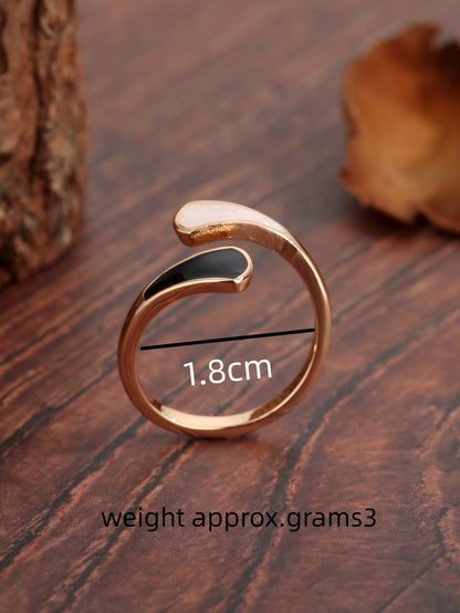 Simple Style Commute Cross Sector Copper Criss Cross Plating Inlay Zircon 18k Gold Plated Open Rings