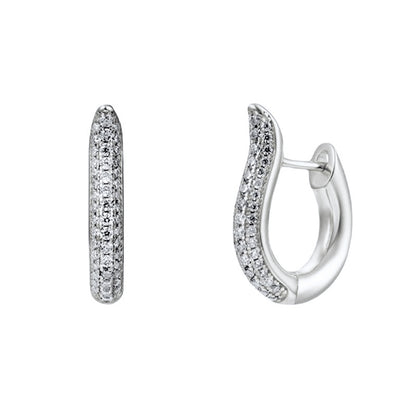 Fashion Jewelry Full Diamond Micro Inlaid Ear Buckle Women's European And American Earrings Wholesale