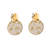 1 Pair Retro Lady Leopard Copper Gold Plated Drop Earrings