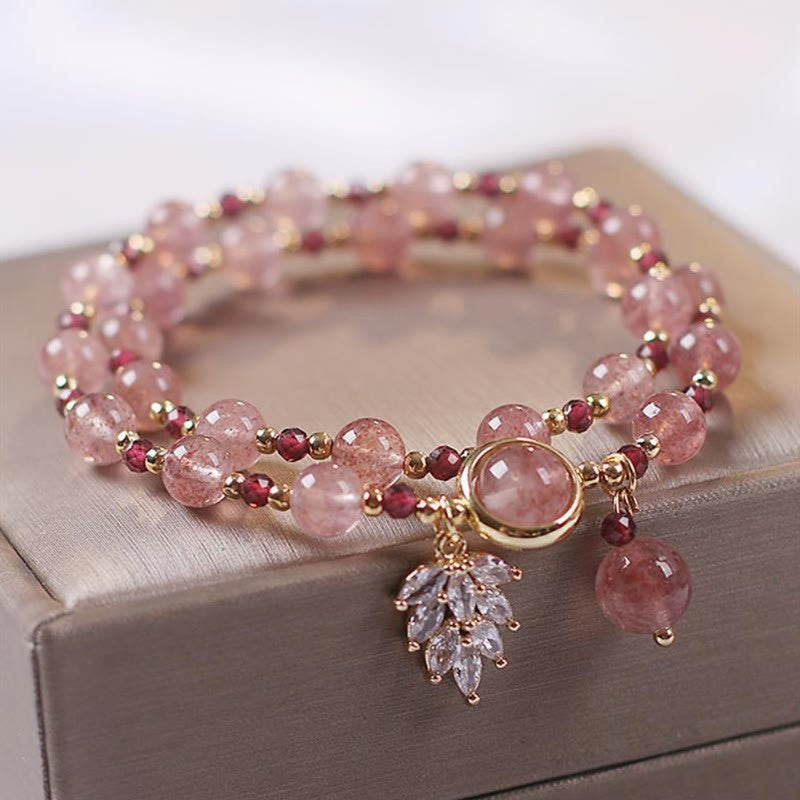 Wholesale Jewelry Sweet Water Droplets Crystal Knitting Bracelets