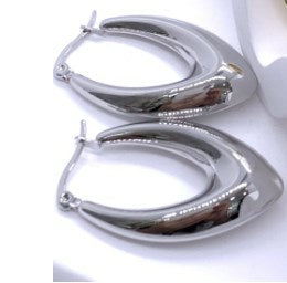 1 Pair Ig Style U Shape Plating Stainless Steel Earrings