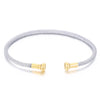 Simple Style Solid Color Stainless Steel 18k Gold Plated Bangle