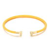 Simple Style Solid Color Stainless Steel 18k Gold Plated Bangle