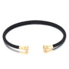 Simple Style Solid Color Stainless Steel 18k Gold Plated Bangle