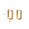 1 Pair Ig Style Solid Color Inlay Alloy Rhinestones Earrings