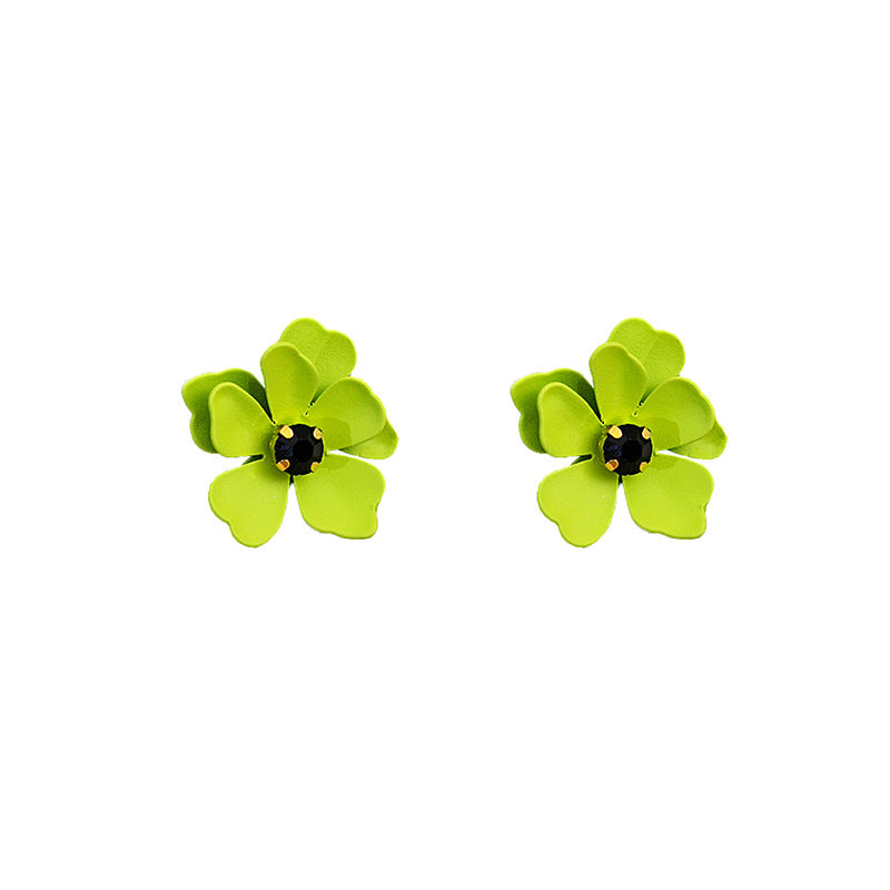 1 Pair Vintage Style Simple Style Roman Style Flower Alloy Ear Studs