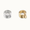 Streetwear Letter Lock Silver Plated Rings In Bulk