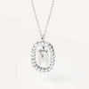 Elegant Simple Style Letter Sterling Silver Zircon Pendant Necklace In Bulk