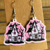 1 Pair Cartoon Style Modern Style Pumpkin Bat Skull Arylic Earrings