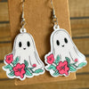 1 Pair Cartoon Style Modern Style Pumpkin Bat Skull Arylic Earrings