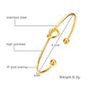 Casual Streetwear Geometric Stainless Steel Plating 18k Gold Plated Bangle