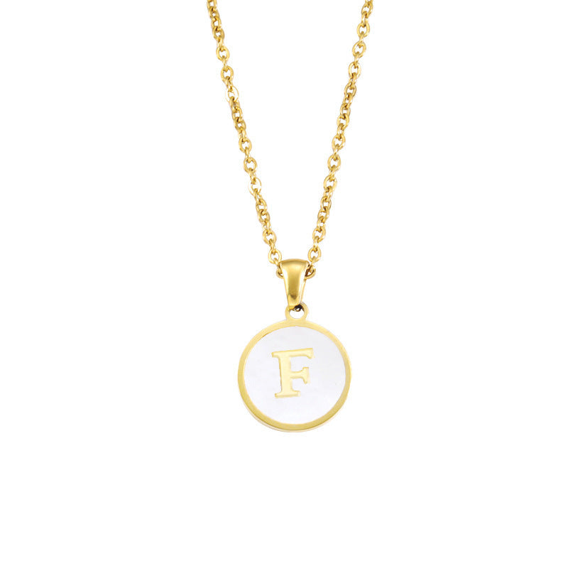 Hip-hop Letter Alloy Metal Plating Gold Plated Women's Pendant Necklace