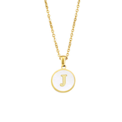 Hip-hop Letter Alloy Metal Plating Gold Plated Women's Pendant Necklace