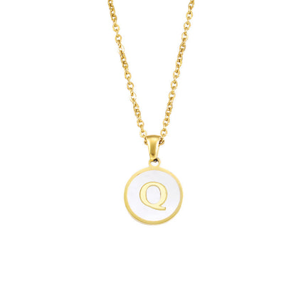 Hip-hop Letter Alloy Metal Plating Gold Plated Women's Pendant Necklace