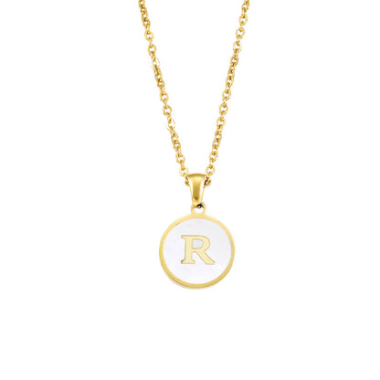 Hip-hop Letter Alloy Metal Plating Gold Plated Women's Pendant Necklace