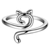 Classic Style Cat Alloy Wholesale Open Rings