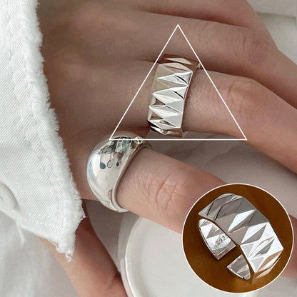 Hip-hop Streetwear Geometric Copper Open Ring