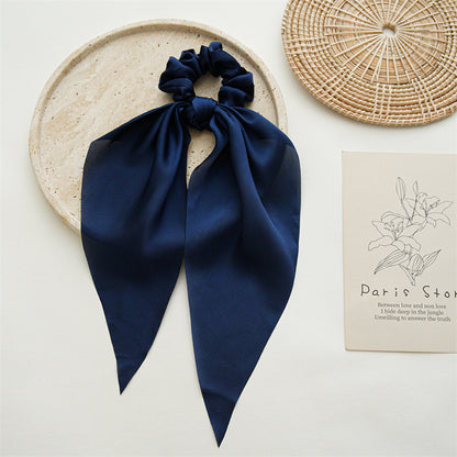 Lady Solid Color Cloth Handmade Hair Tie