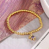 Casual Cute Simple Style Bear Copper Plating Inlay Zircon 18k Gold Plated Bracelets