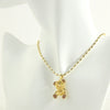 Simple Style Streetwear Little Bear Copper 18k Gold Plated Zircon Pendant Necklace In Bulk