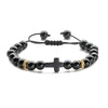 Ethnic Style Cross Natural Stone Beaded Bracelets