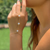 Vacation Simple Style Solid Color Imitation Pearl Copper Wholesale Bracelets