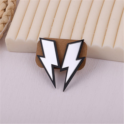 1 Pair Ig Style Lightning Arylic Ear Studs