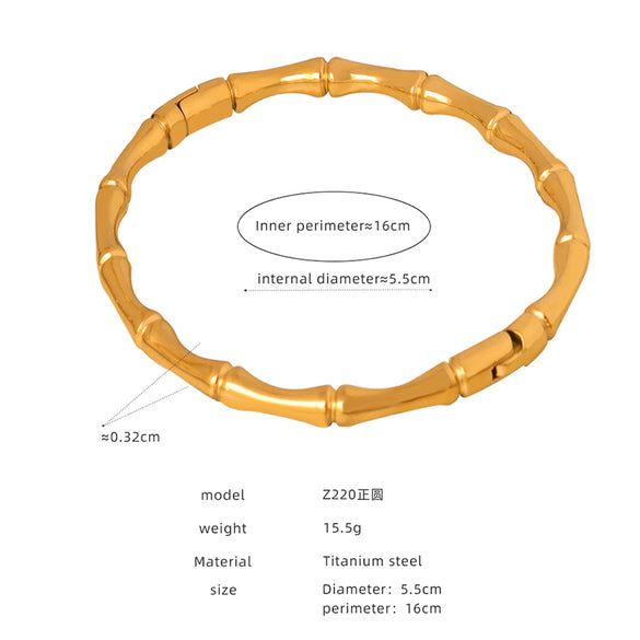 Luxurious Baroque Style Shiny Solid Color Titanium Steel Plating Inlay Artificial Pearls Zircon 18k Gold Plated Bangle