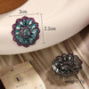 1 Pair Vintage Style Roman Style Geometric Inlay Copper Zircon Ear Studs