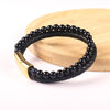 Retro Round Alloy Beaded Bracelets