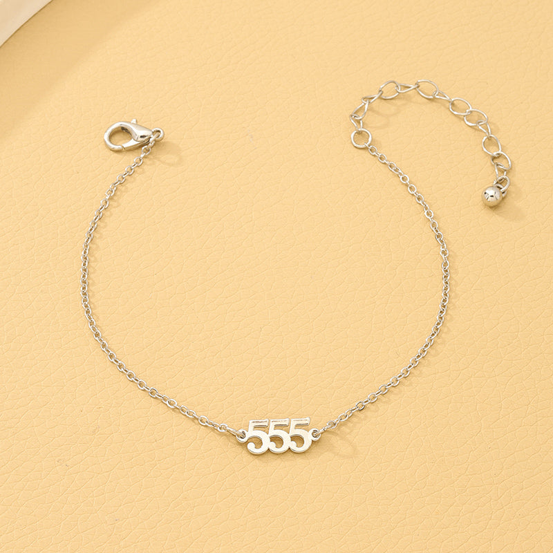 Simple Style Number Alloy Wholesale Bracelets