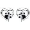 1 Pair Cartoon Style Heart Shape Copper Ear Studs