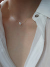 Elegant Pearl Stainless Steel Pendant Necklace