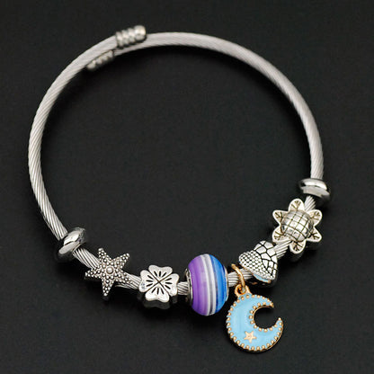 Sweet Cartoon Stainless Steel Alloy Wholesale Bangle