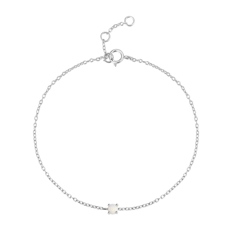 Simple Style Geometric Sterling Silver Plating Bracelets