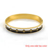 Ig Style Color Block Titanium Steel Stoving Varnish Plating Bangle 1 Piece