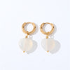 1 Pair Casual Sweet Simple Style Heart Shape Plating Inlay Stainless Steel Zircon Drop Earrings