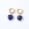 1 Pair Casual Sweet Simple Style Heart Shape Plating Inlay Stainless Steel Zircon Drop Earrings