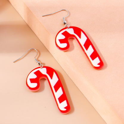 1 Pair Cute Santa Claus Snowman Zinc Alloy Drop Earrings