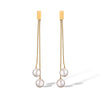 1 Pair Simple Style Commute Geometric Plating Inlay Titanium Steel Artificial Pearls 18k Gold Plated Earrings