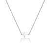 Simple Style Streetwear Cross Sterling Silver Plating Pendant Necklace