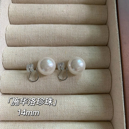 Fashion Round Artificial Pearl Women's Ear Studs 1 Pair