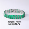 Simple Style Korean Style Square Copper Plating Inlay Zircon Bracelets