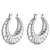 1 Pair Fashion Solid Color Plating 304 Stainless Steel 18K Gold Plated Earrings