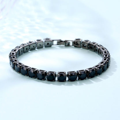 Elegant Simple Style Geometric Copper Plating Inlay Zircon Bracelets