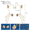 Wholesale Jewelry Sweet Flower Crystal Inlay Ear Cuffs