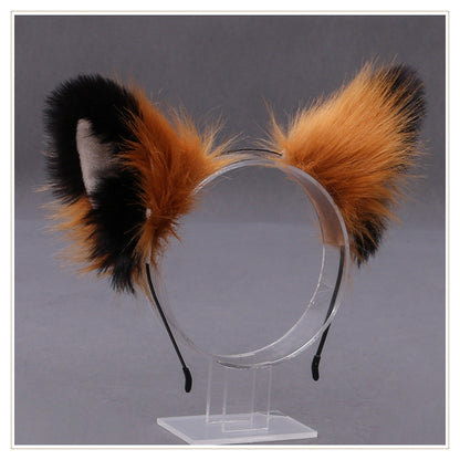 Cartoon Style Animal Plush Metal Hair Band