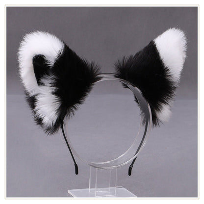 Cartoon Style Animal Plush Metal Hair Band