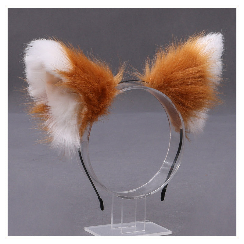 Cartoon Style Animal Plush Metal Hair Band